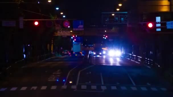 Časová Prodleva Ulici Tokiu Dálkové Přiblížení Okres Nerima Tokio Japonsko — Stock video