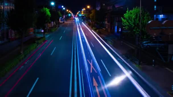 Timelapse Calle Del Centro Tokio Paneo Obturador Lento Distrito Nerima — Vídeos de Stock