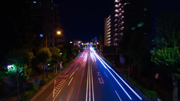 A timelapse of the downtown street in Tokyo wide shot — Stock Video