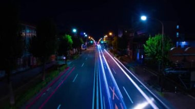 Tokyo 'daki şehir merkezindeki caddenin zaman çizelgesi.