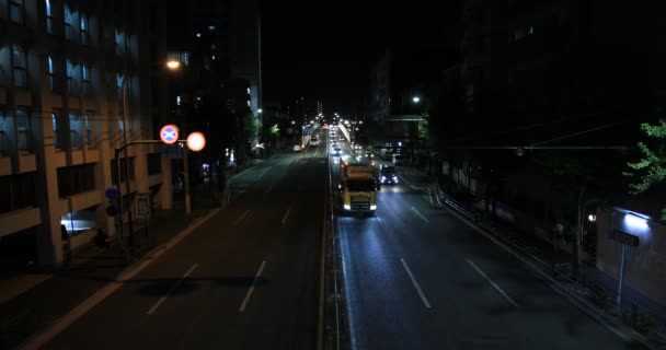 Um centro da rua em Tóquio tiro largo — Vídeo de Stock