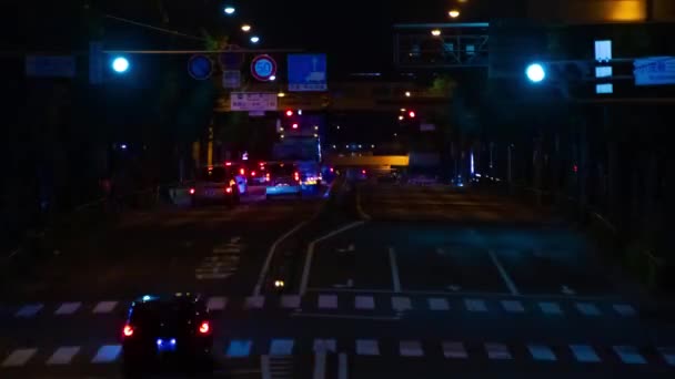 Un timelapse della strada del centro di Tokyo a lungo termine — Video Stock