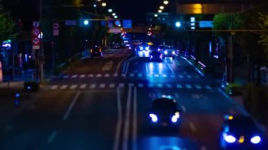 Tokyo şehir merkezindeki minyatür caddenin zaman çizelgesi.