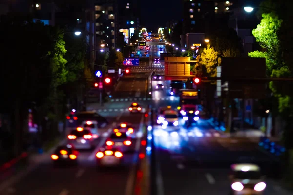 도쿄의 야간작은 시내 거리의 야간 교대근무 — 스톡 사진