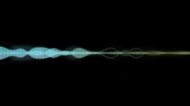 Neon renkli dalga formunun hareketli grafikleri. Yüksek kalite 4k görüntü