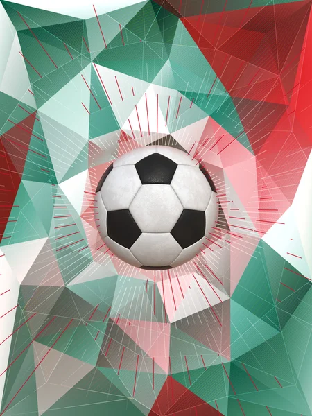 Meksika futbol topu arka plan — Stok fotoğraf
