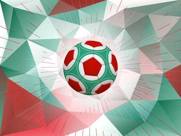 Mexico Soccer Ball Background — Stock Photo, Image