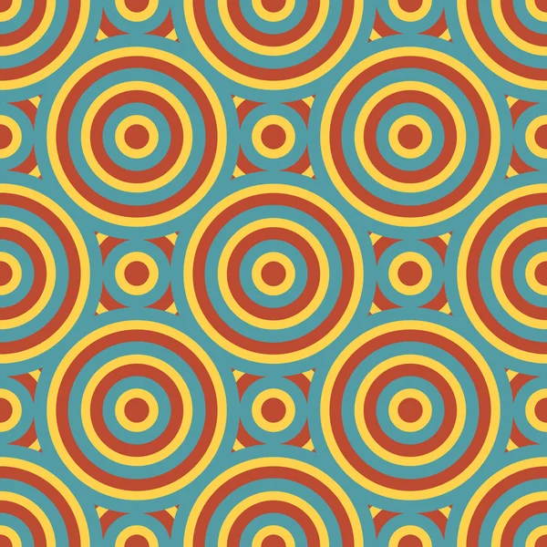 Cercle rétro motif sans couture — Image vectorielle