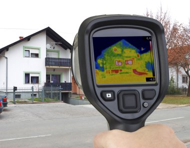 Garaj ısı sızıntı kızılötesi