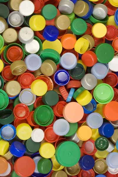 Plastic Caps Background — Stock Photo, Image