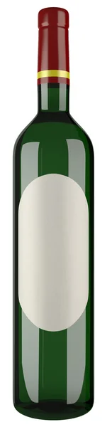 Láhev vína výřez — Stock fotografie