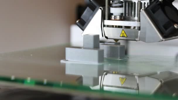 Prototipo de impresión 3D — Vídeo de stock