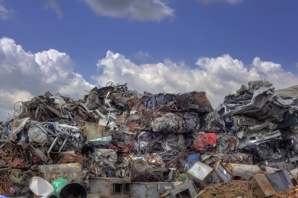 Na recyklaci šrotu — Stock fotografie