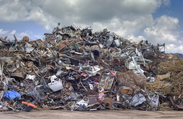 Na recyklaci šrotu — Stock fotografie