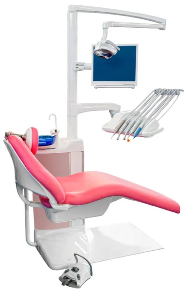 Dentist Chair Isolated Clipping Path — Stock Photo, Image