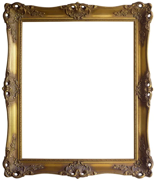 Recorte quadro dourado — Fotografia de Stock