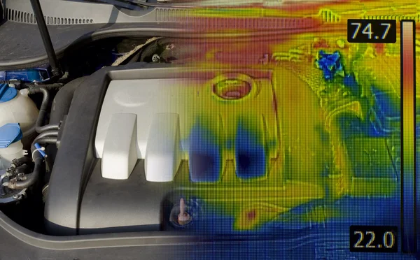 Imagen térmica del motor — Foto de Stock