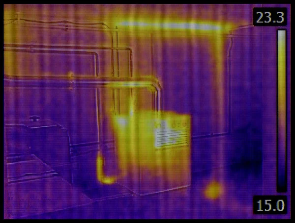 Heat Dissipation Thermal Image — Stock Photo, Image