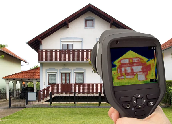 Thermal Image of the House — Stock Photo, Image