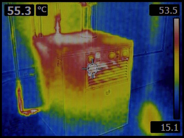 Disipación de calor Imagen térmica — Foto de Stock