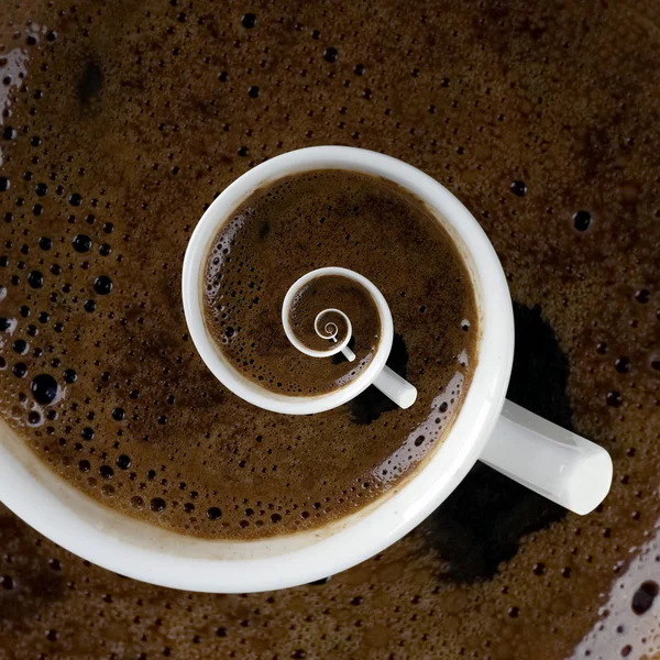 Caffeine Addiction Swirl — Stock Photo, Image