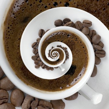 Coffee Cup Meditatin clipart