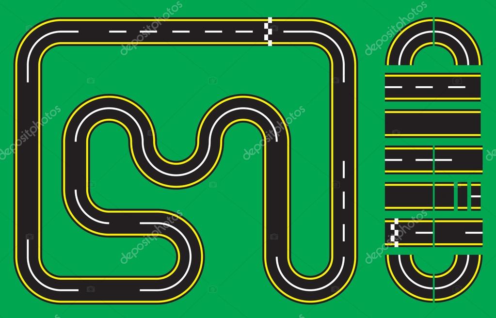 Race track Setup Stock Vector Image by ©Suljo #99680106 Race track Setup Stock Vector Image by ©Suljo #99680106
