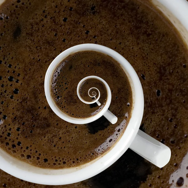 Kaffeetasse oben — Stockfoto
