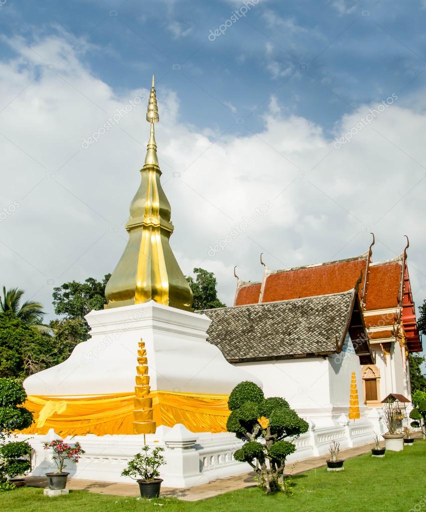 Phra That Kham Kaen Temple at  Khon Kaen Province, Thailand 