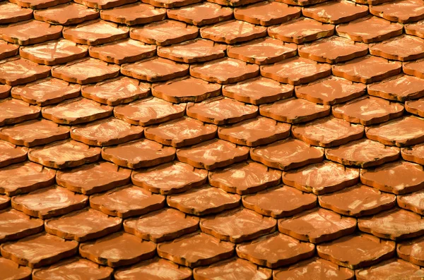 Tejas antiguas de templo en Tailandia — Foto de Stock