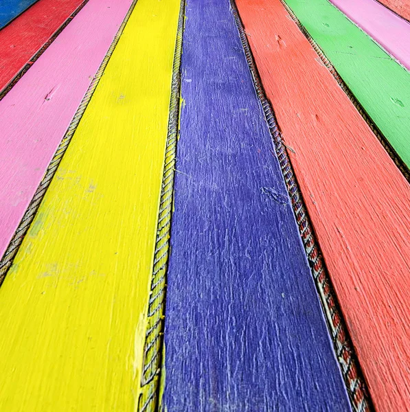 Colorato di legno — Foto Stock