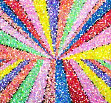 Renkli ile çok renkli pointillized soyut ışık backg,