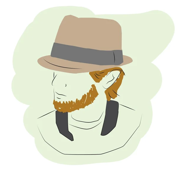 fashion men hat vector