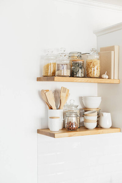 Eco friendly kitchen, zero waste home concept