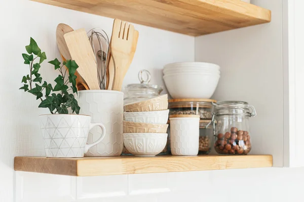 Eco cozinha amigável, zero conceito casa resíduos — Fotografia de Stock