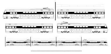 şehir ulaşım tren seti