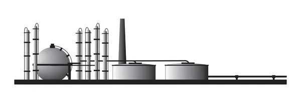 Petroleum refinery — Stock vektor