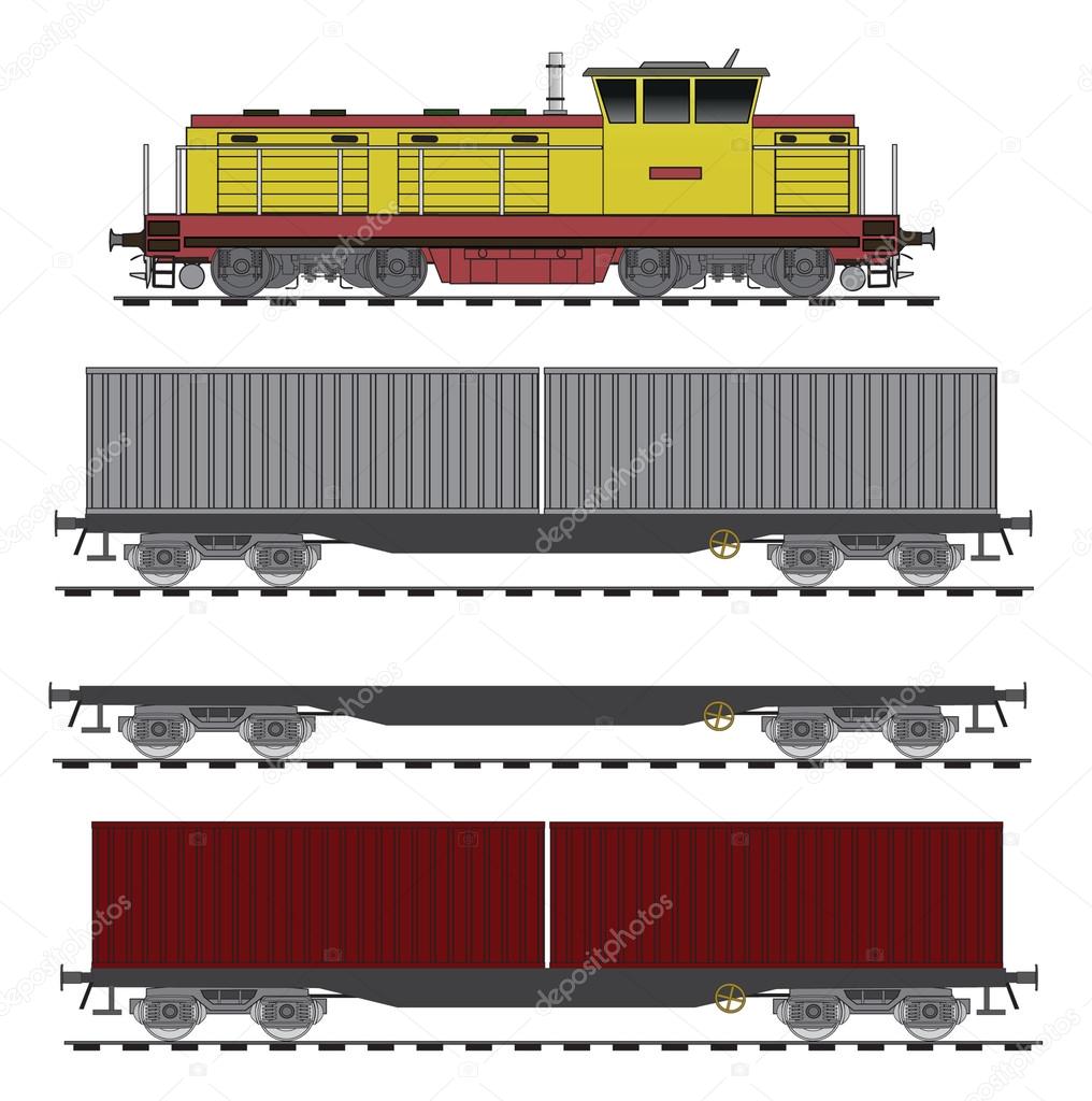 Container flat train