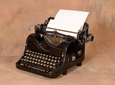 Retro typewriter clipart