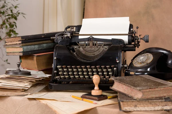 Vintage office desk — Stock Photo, Image