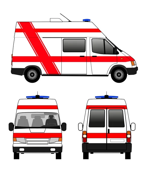Ambulancia en carretera imágenes de stock de arte vectorial | Depositphotos