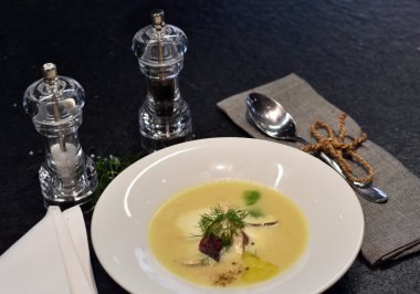 Mantar çorbası fotoğraf