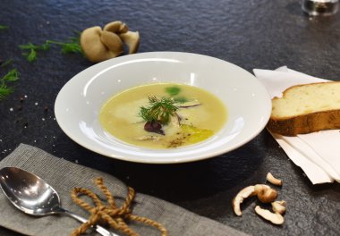 Mantar çorbası fotoğraf