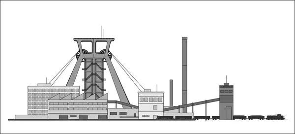 Ilustración compleja de minas — Archivo Imágenes Vectoriales