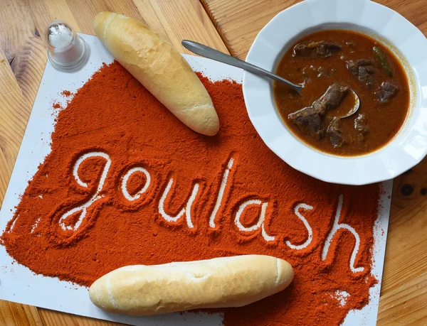 Goulash con rollos — Foto de Stock