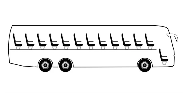 Cut through bus — Stock Vector