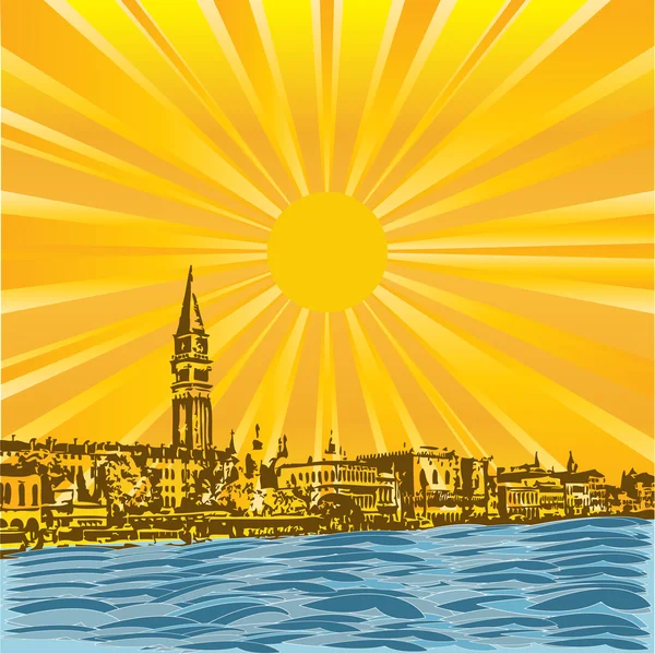 Venetian Sun — Stock Vector