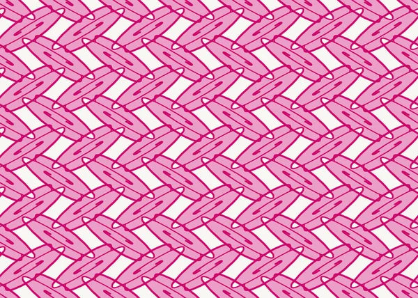 Full Frame Seamless Illustrated Abstract Background of Pink Oval Pattern on White