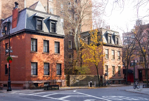 Greenwich Village Street Scene in Manhattan New York City — Stockfoto