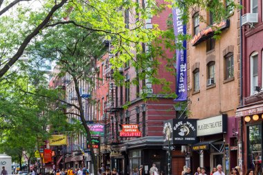 MacDougal Street New York'un Greenwich Village'da